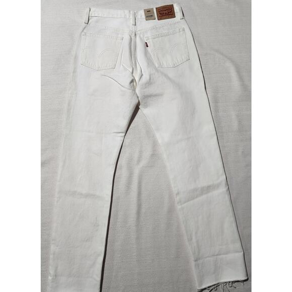 Levi's 501 original 28x30 sit at waist women-button fly white - Picture 2 of 9